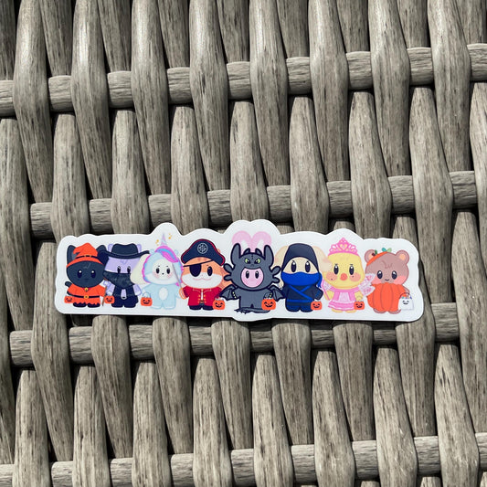 Aniteez Spooky Friends Stickers and Sticker sheet