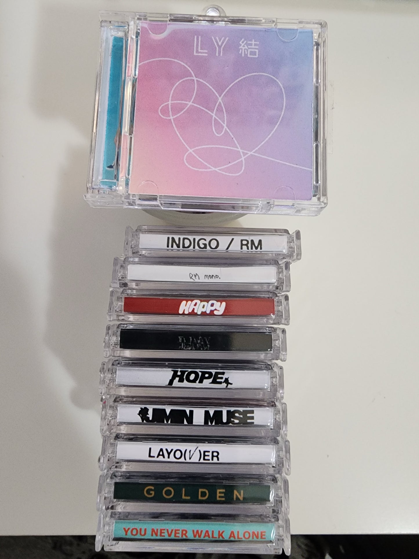 Kpop Mini Album keychains with NFC tag