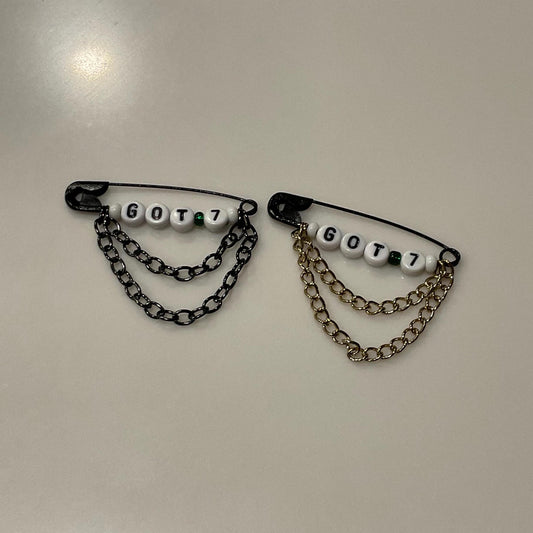 Kpop | GOT7 Safety Pins with Chains
