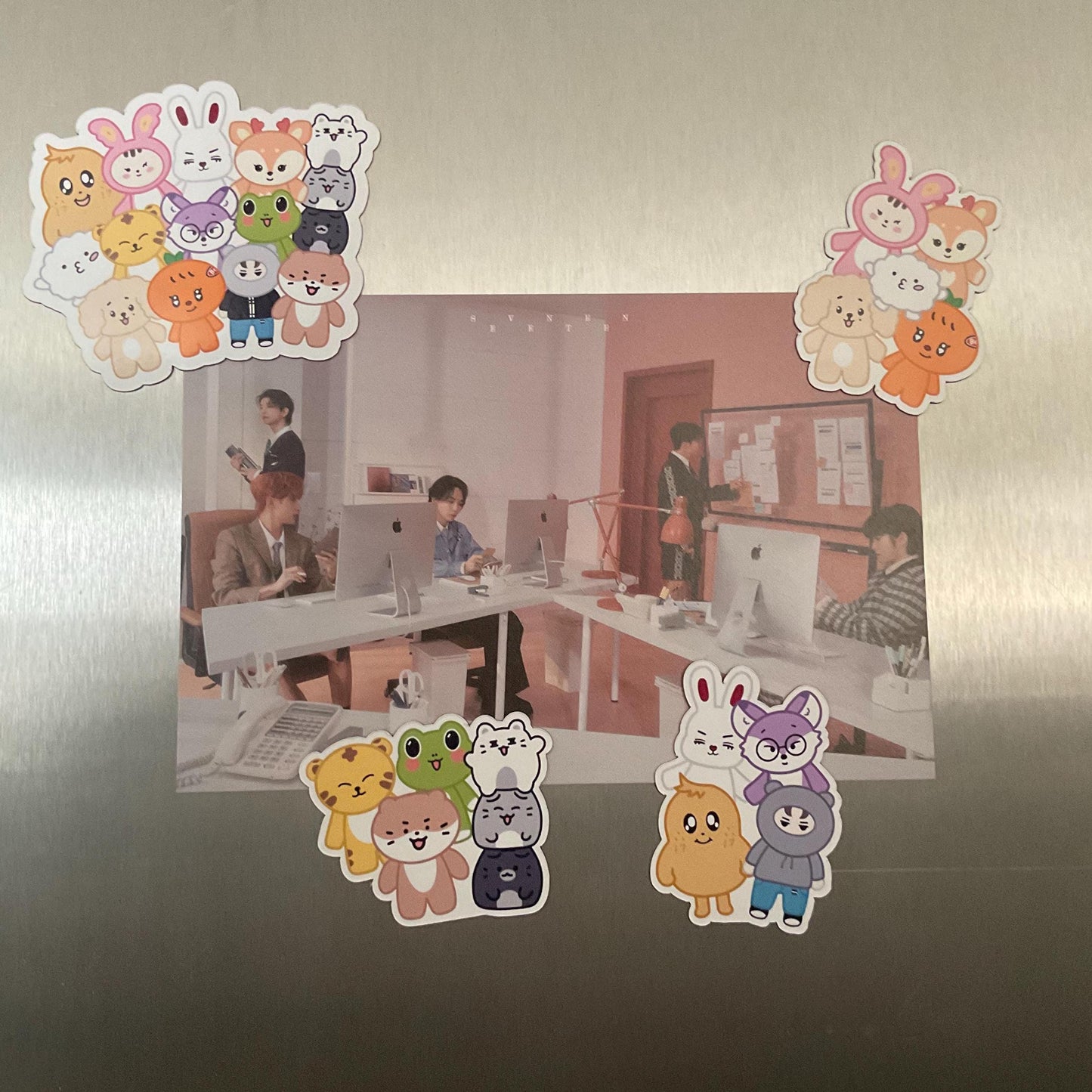 kpop character magnets and mini magnet pack