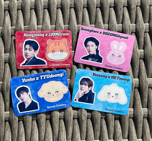 Ateez x ANITEEZ mini sticker sheets
