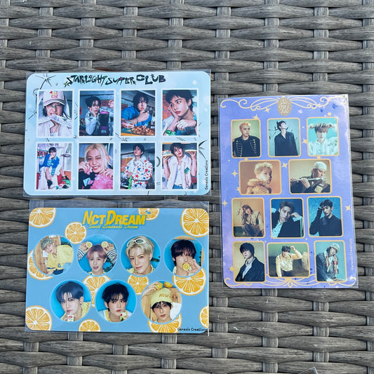 kpop Season's Greetings sticker sheets