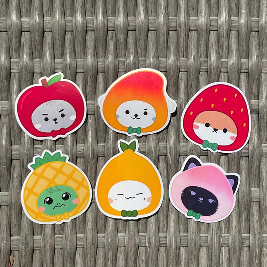 Monsta X | MONMUNGCHI Fruity Friends stickers and sticker sheet