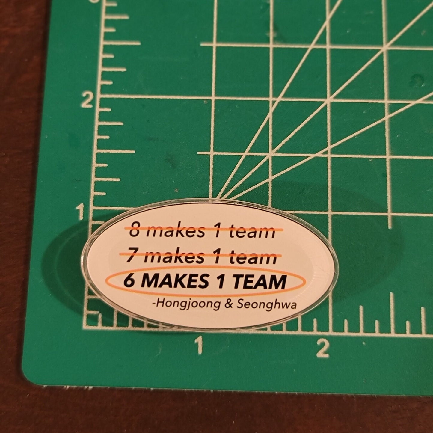 6 Makes 1 Team Ateez acrylic pin