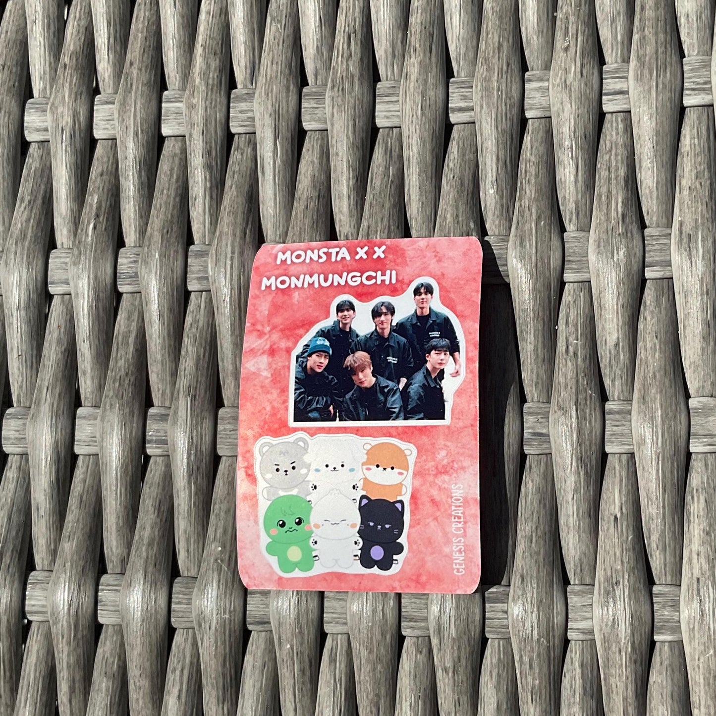 Monsta X x MONMUNGCHI X mini sticker sheets