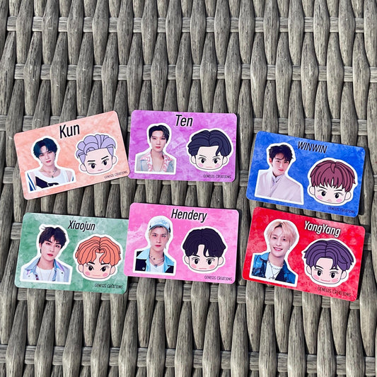 WayV x NCT Zone mini sticker sheets