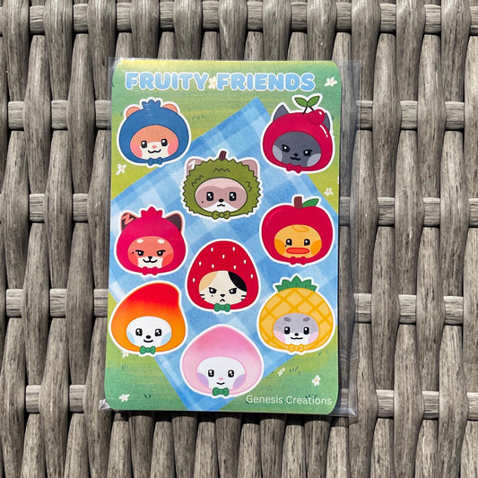 ZB1 | Zeroni Fruity Friends stickers and sticker sheet