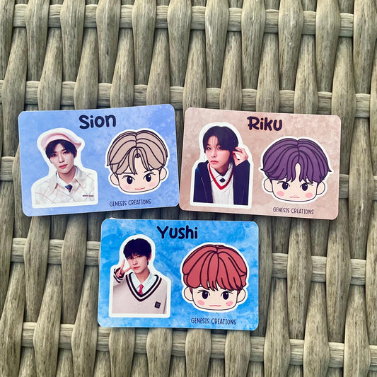 NCT Wish x NCT Zone mini sticker sheets