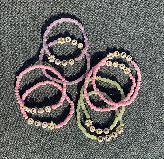 BFF Matching Beaded Bracelet Set