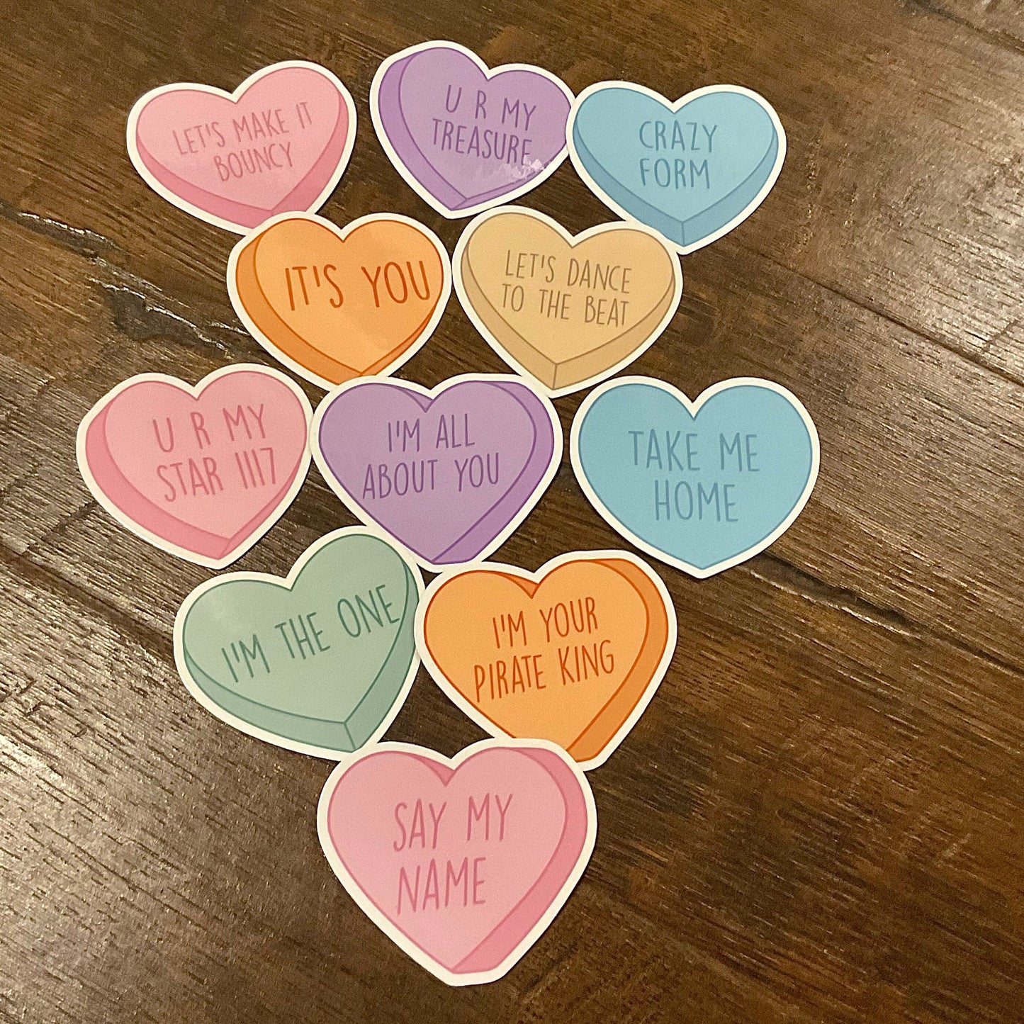 Ateez Candy Heart Sticker set