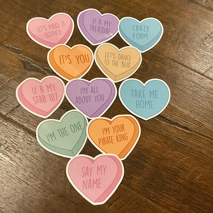 Ateez Candy Heart Sticker set