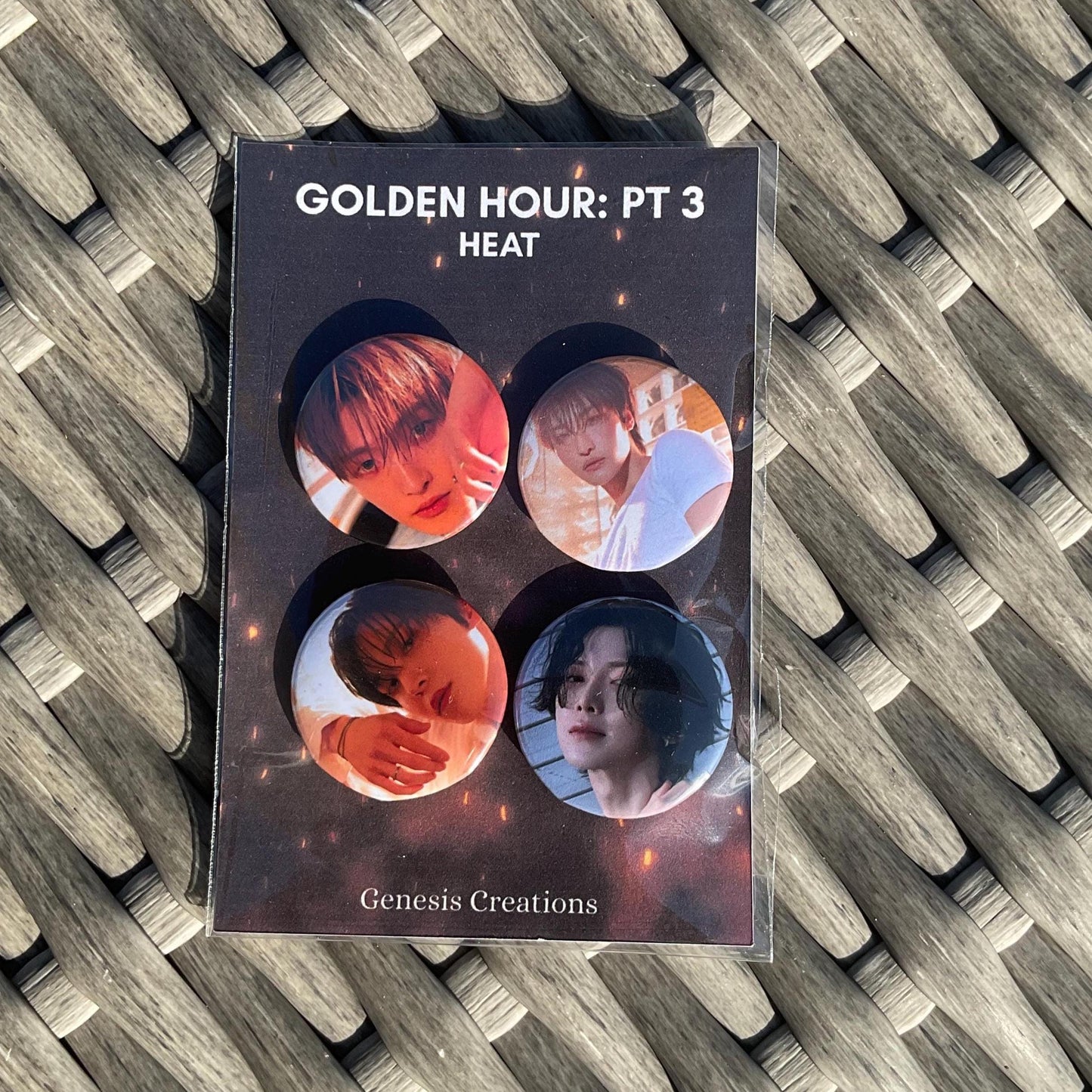 Golden Hour Pt. 3 mini button sets | Ateez