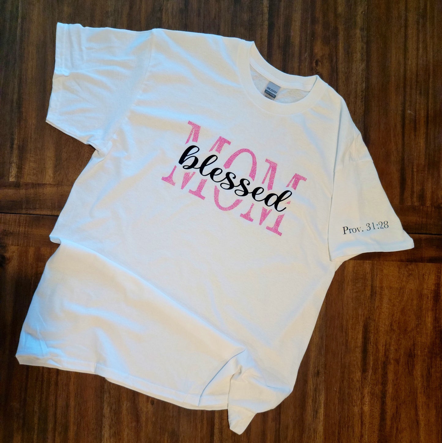 Blessed Mom t-shirt with bible verse