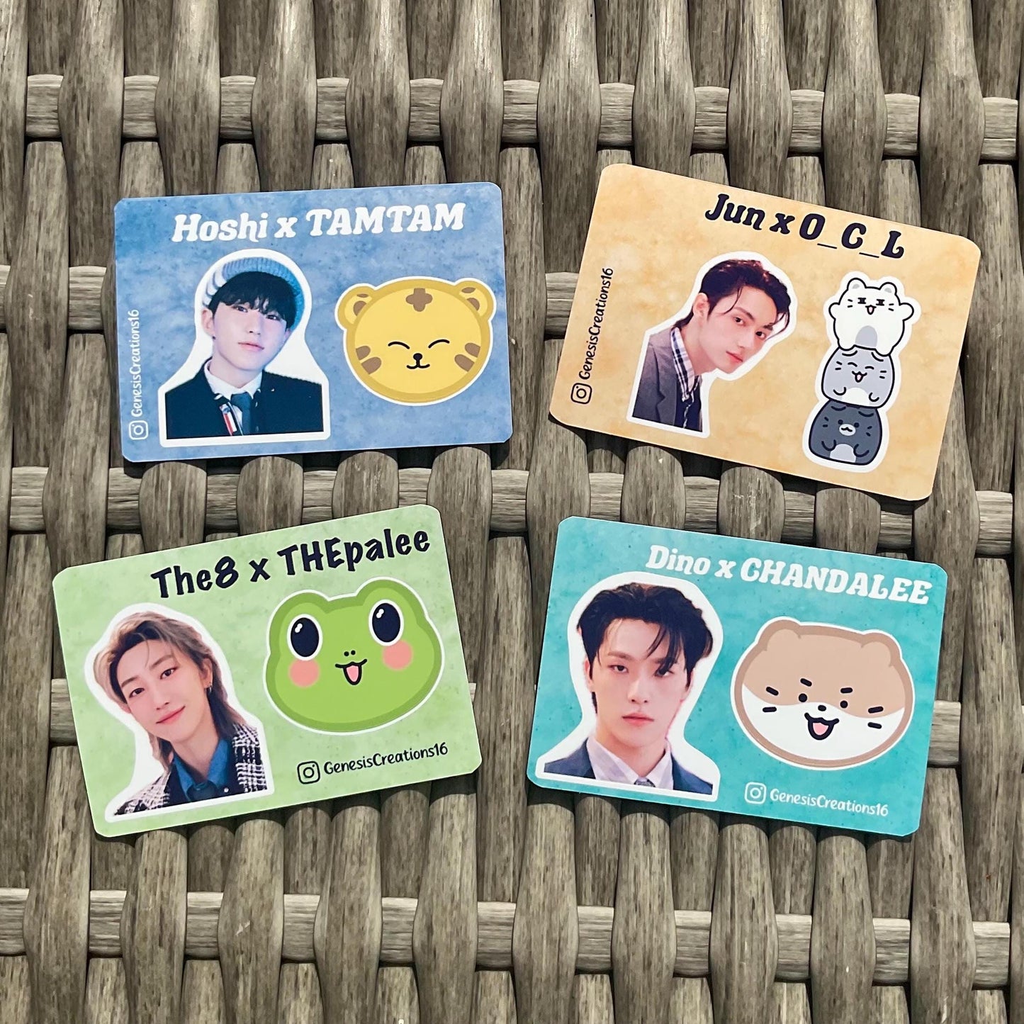 Seventeen x MINITEEN mini sticker sheets