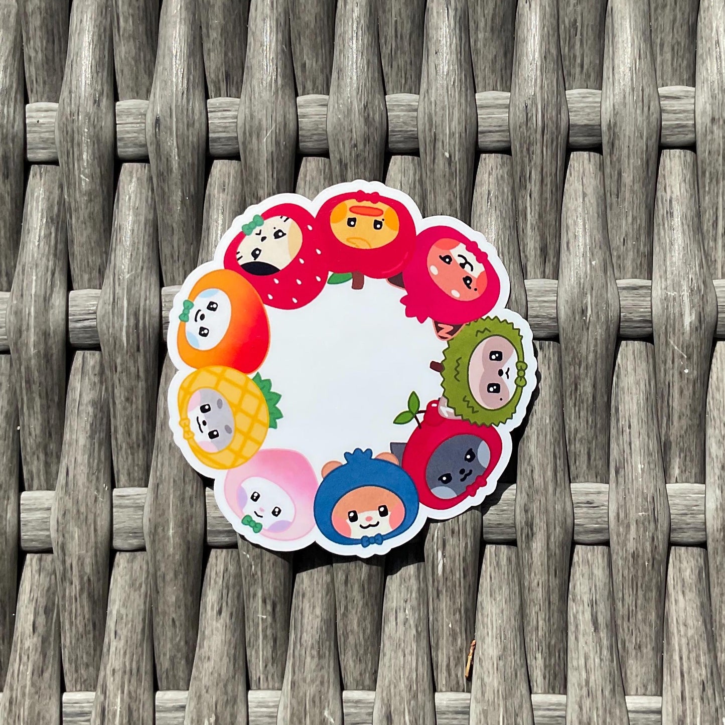 ZB1 | Zeroni Fruity Friends stickers and sticker sheet