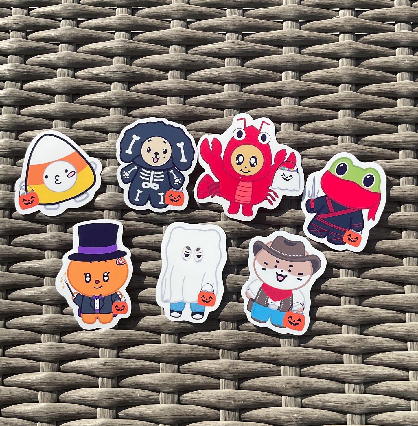 MINITEEN Spooky Friends stickers and sticker sheet