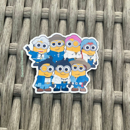 PTD BTS x Minions stickers and sticker sheet
