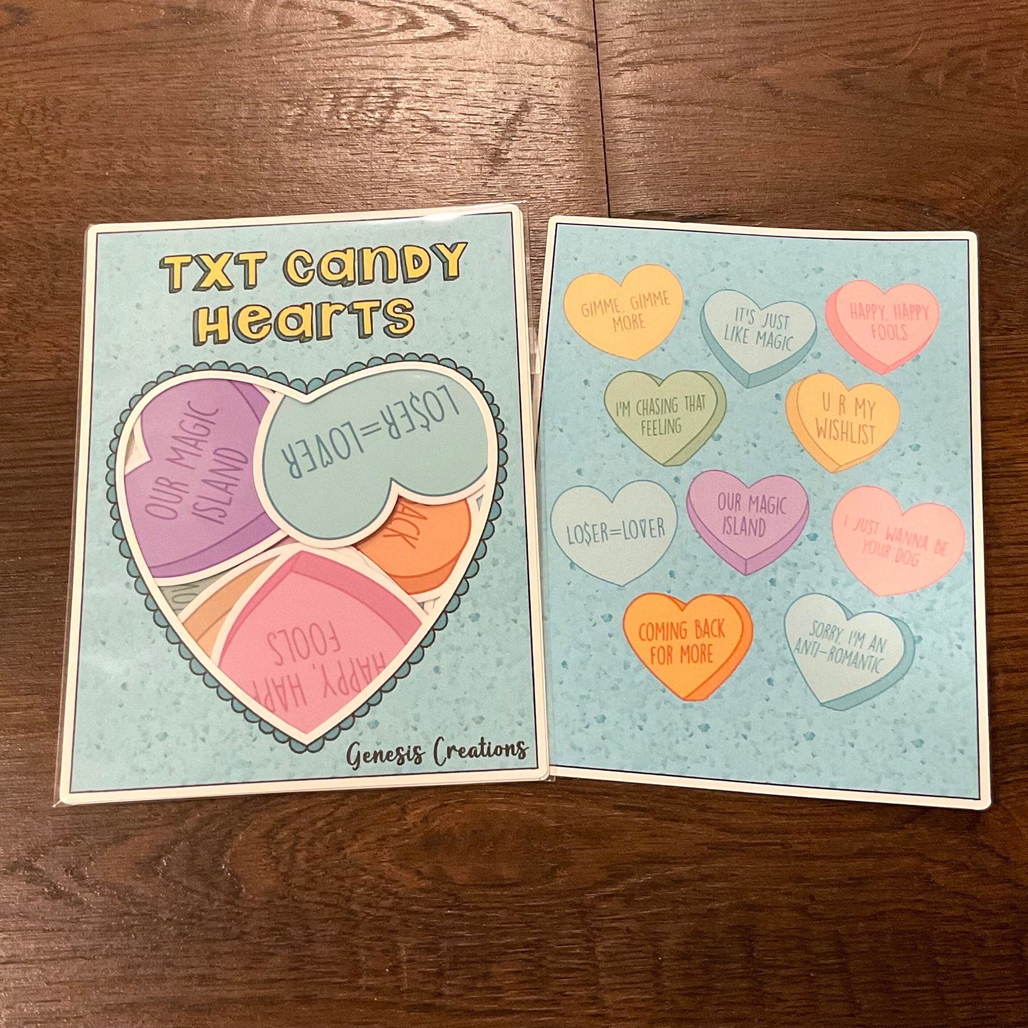 Tomorrow X Together Candy Hearts Sticker set