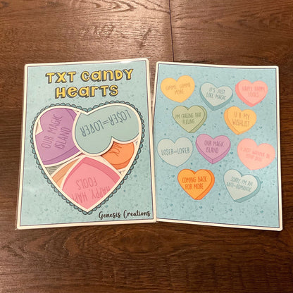Tomorrow X Together Candy Hearts Sticker set