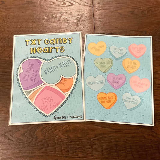 Tomorrow X Together Candy Hearts Sticker set