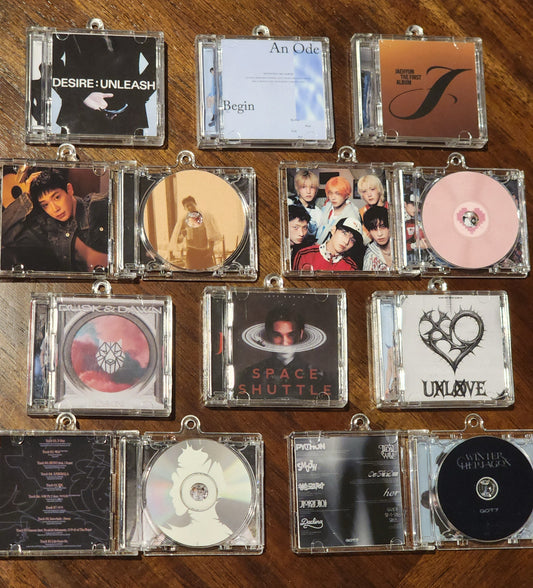 Kpop Mini Album keychains with NFC tag