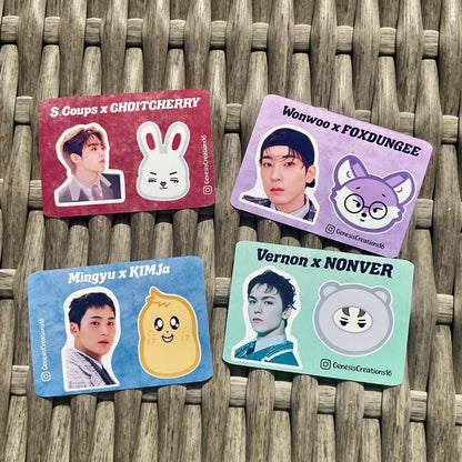 Seventeen x MINITEEN mini sticker sheets