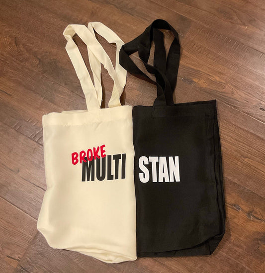Kpop (Broke) Multi Stan polyester Tote Bag