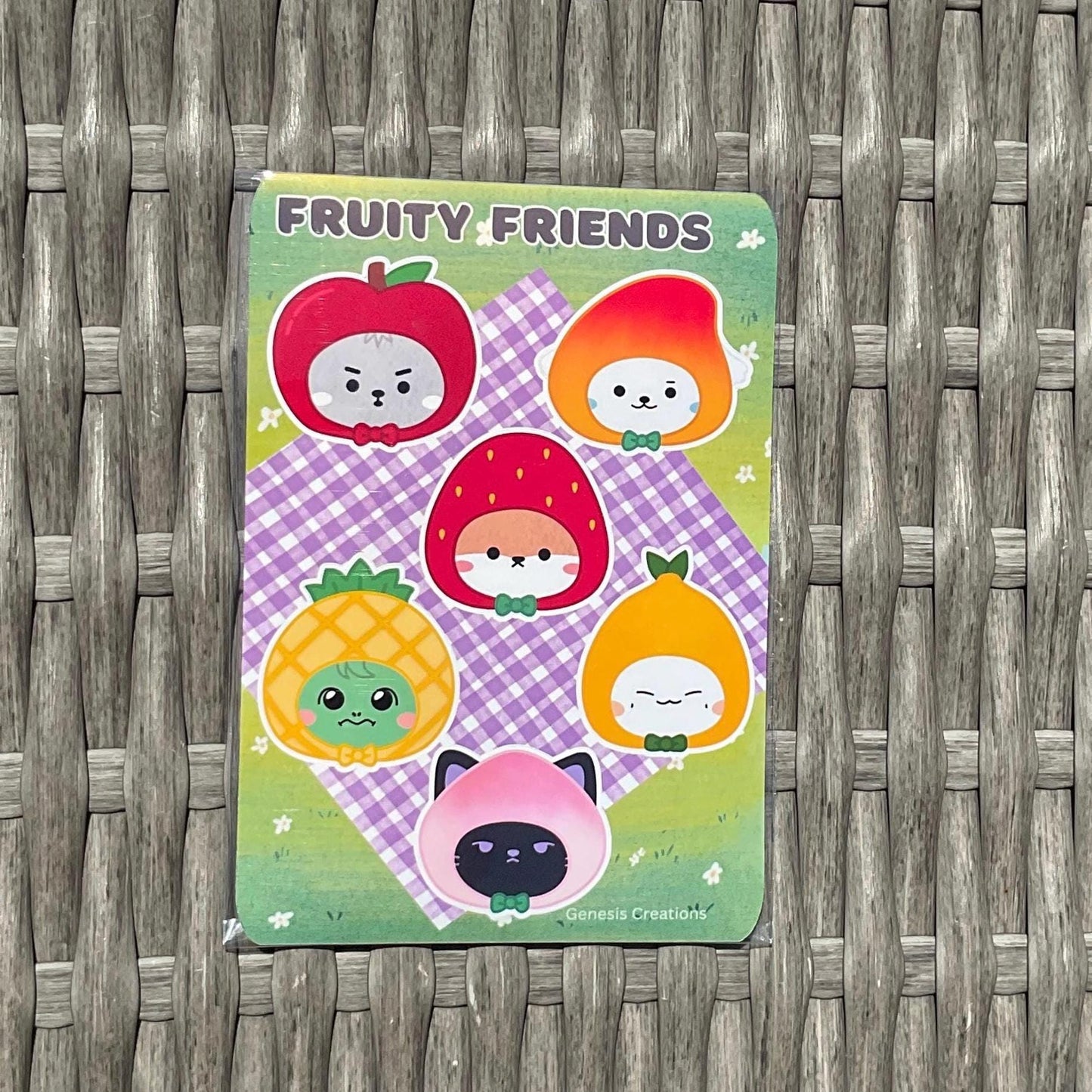 Monsta X | MONMUNGCHI Fruity Friends stickers and sticker sheet