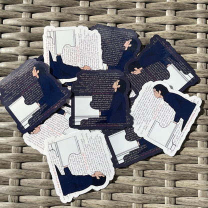 Why Don’t You Stay Jeff Satur with lyrics sticker