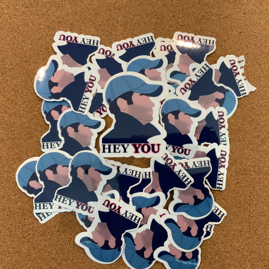 Joe Goldberg Hey You Sticker