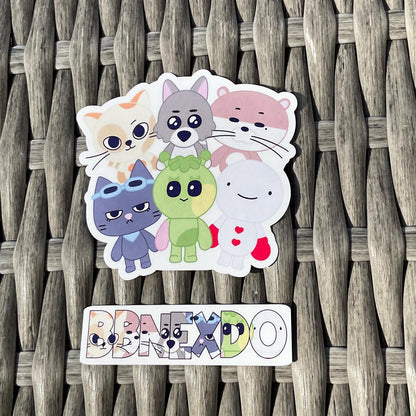 BBNEXDO stickers and sticker sheet (BoyNextDoor)