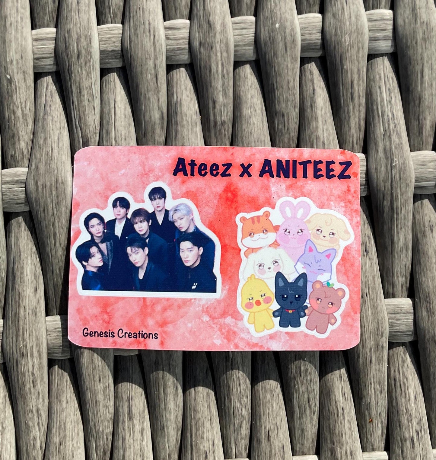 Ateez x ANITEEZ mini sticker sheets