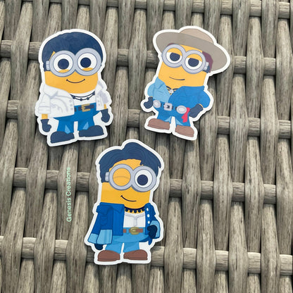 PTD BTS x Minions stickers and sticker sheet