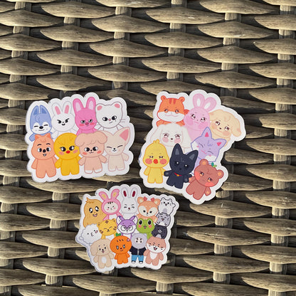 kpop character magnets and mini magnet pack