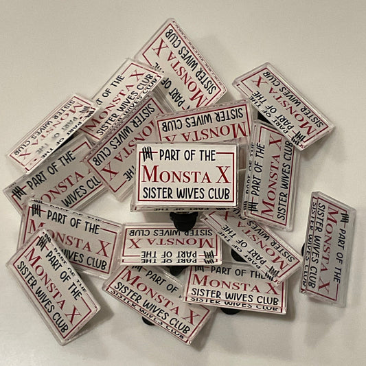 Monsta X Sister Wives Club acrylic pins