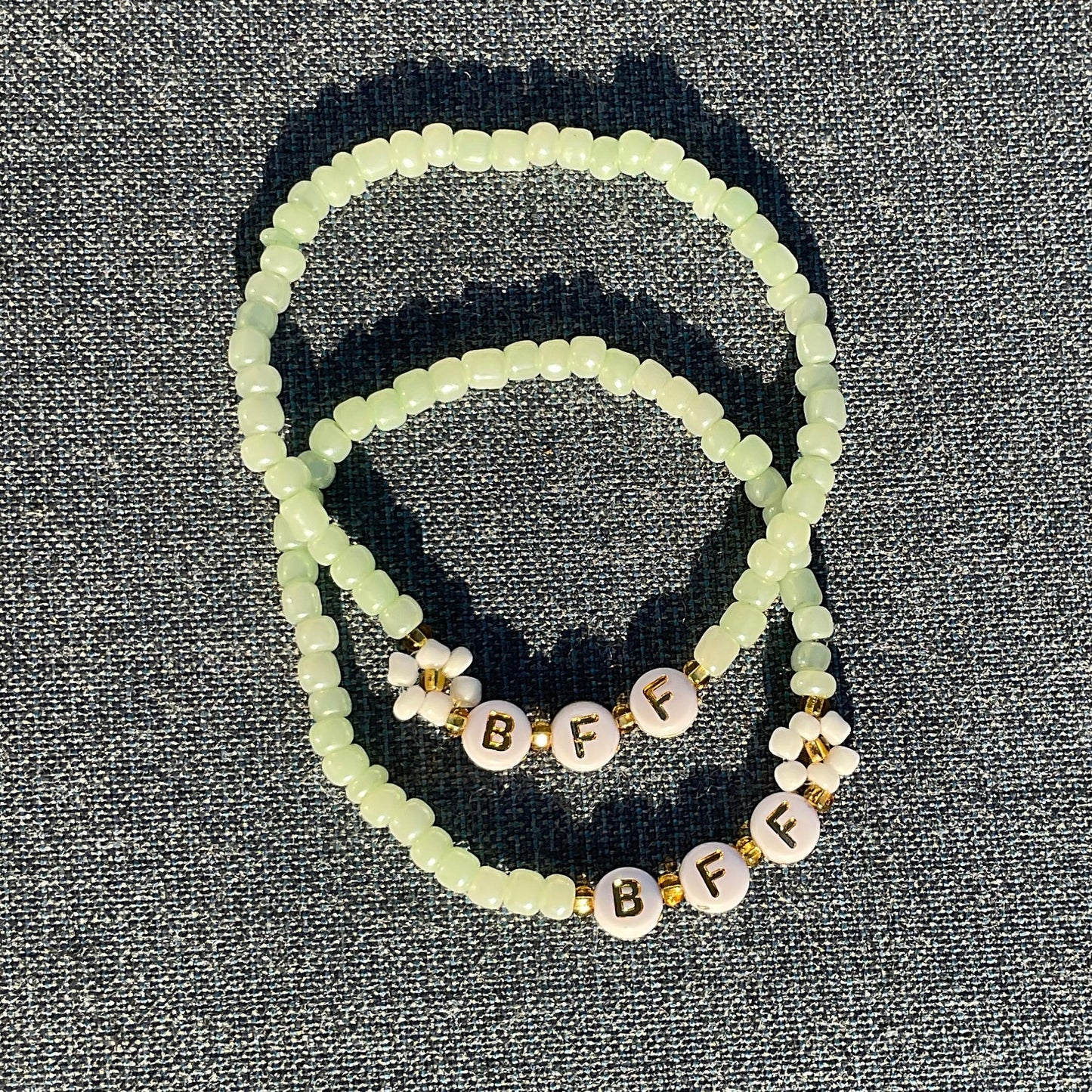 BFF Matching Beaded Bracelet Set