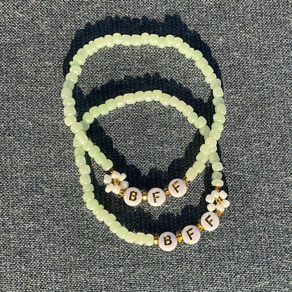 BFF Matching Beaded Bracelet Set