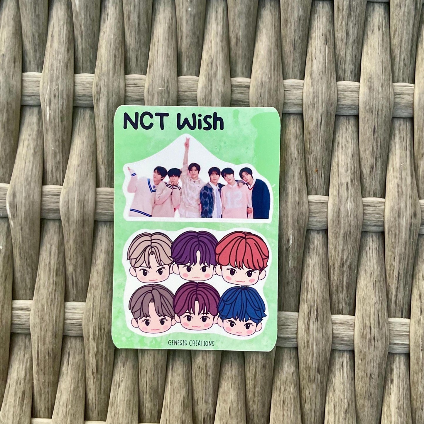NCT Wish x NCT Zone mini sticker sheets