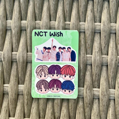 NCT Wish x NCT Zone mini sticker sheets