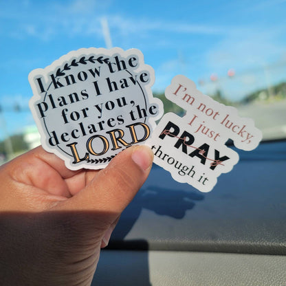 Faith based quotes stickers