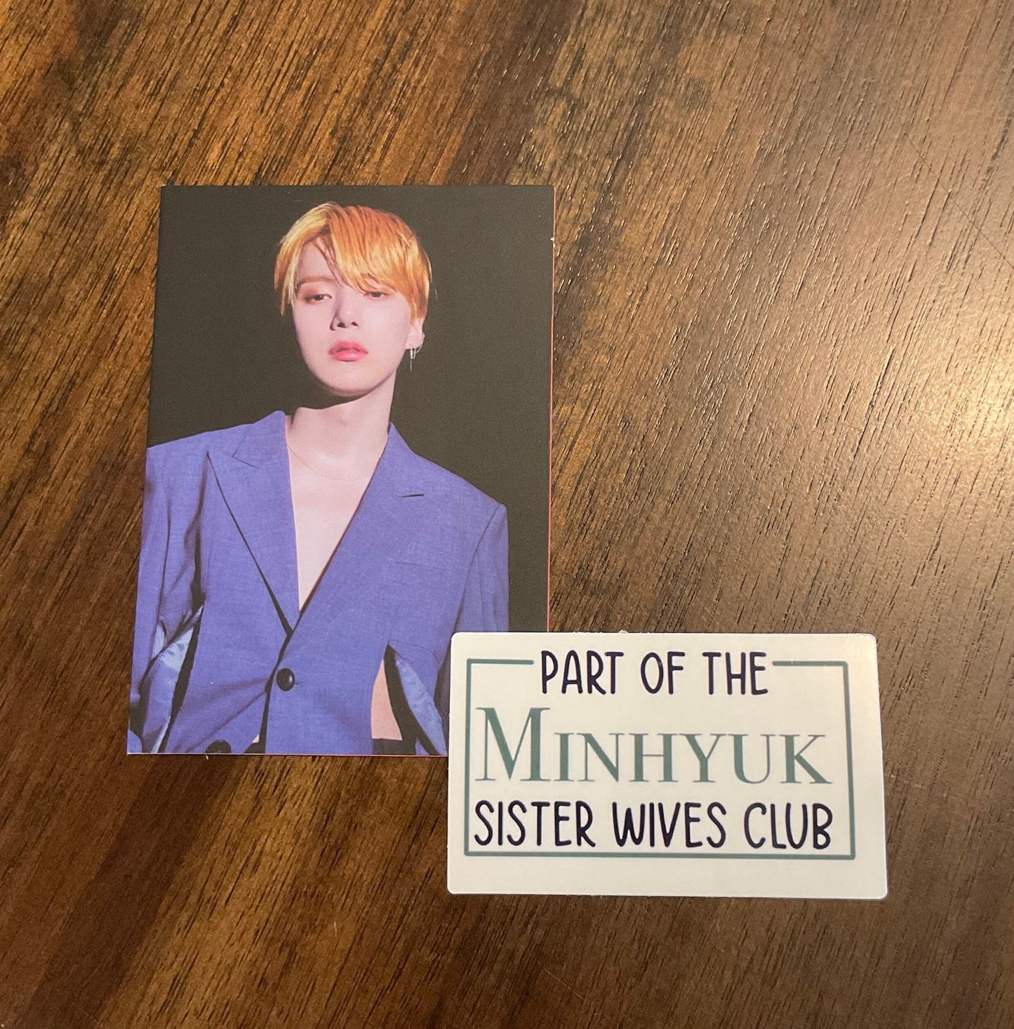 Monsta X member “Sister Wives Club” sticker