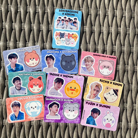 ZB1 x ZERONI mini sticker sheets