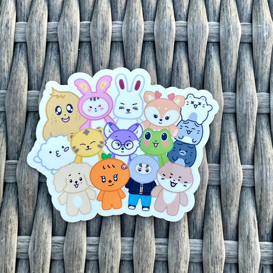 Miniteen stickers and sticker sheet (Seventeen)