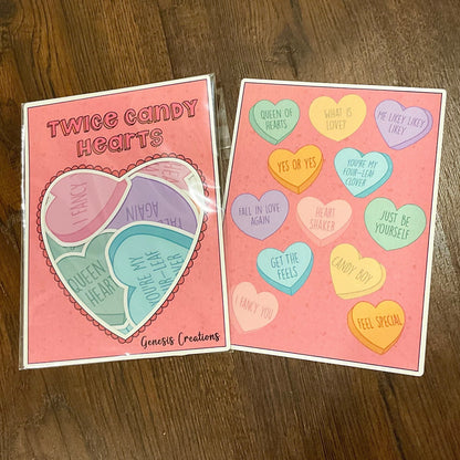 Twice Candy Hearts Sticker set