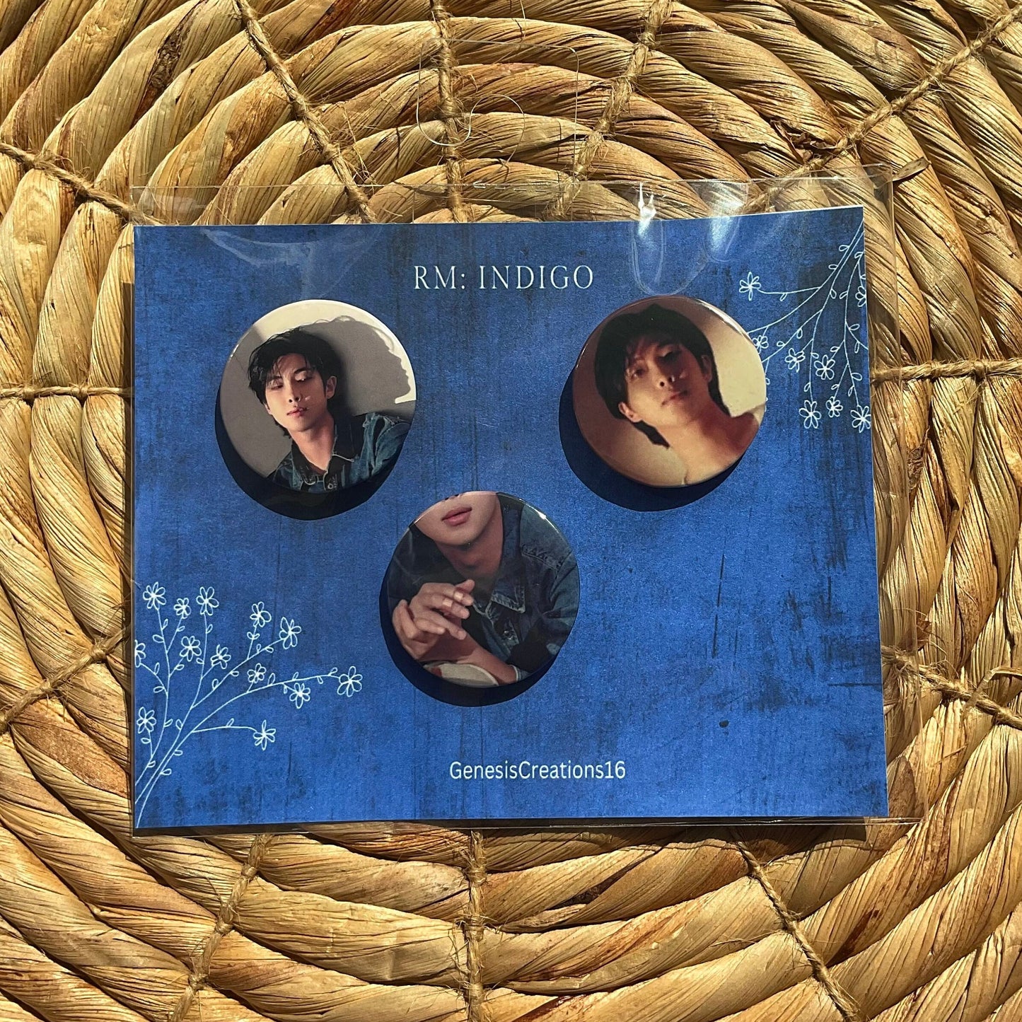 BTS group and individual button sets
