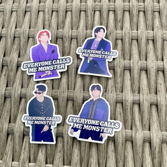 Seventeen Hip Hop unit | Monster lyrics stickers and sticker pack
