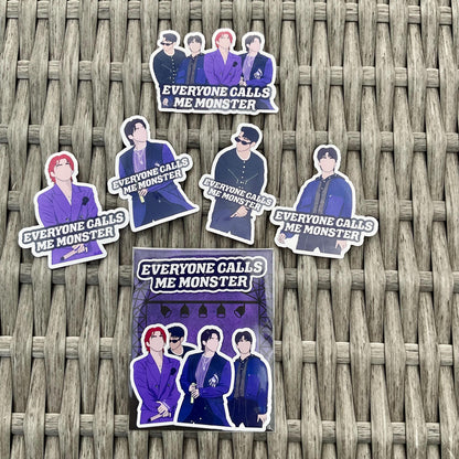 Seventeen Hip Hop unit | Monster lyrics stickers and sticker pack