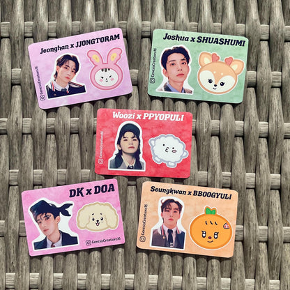Seventeen x MINITEEN mini sticker sheets
