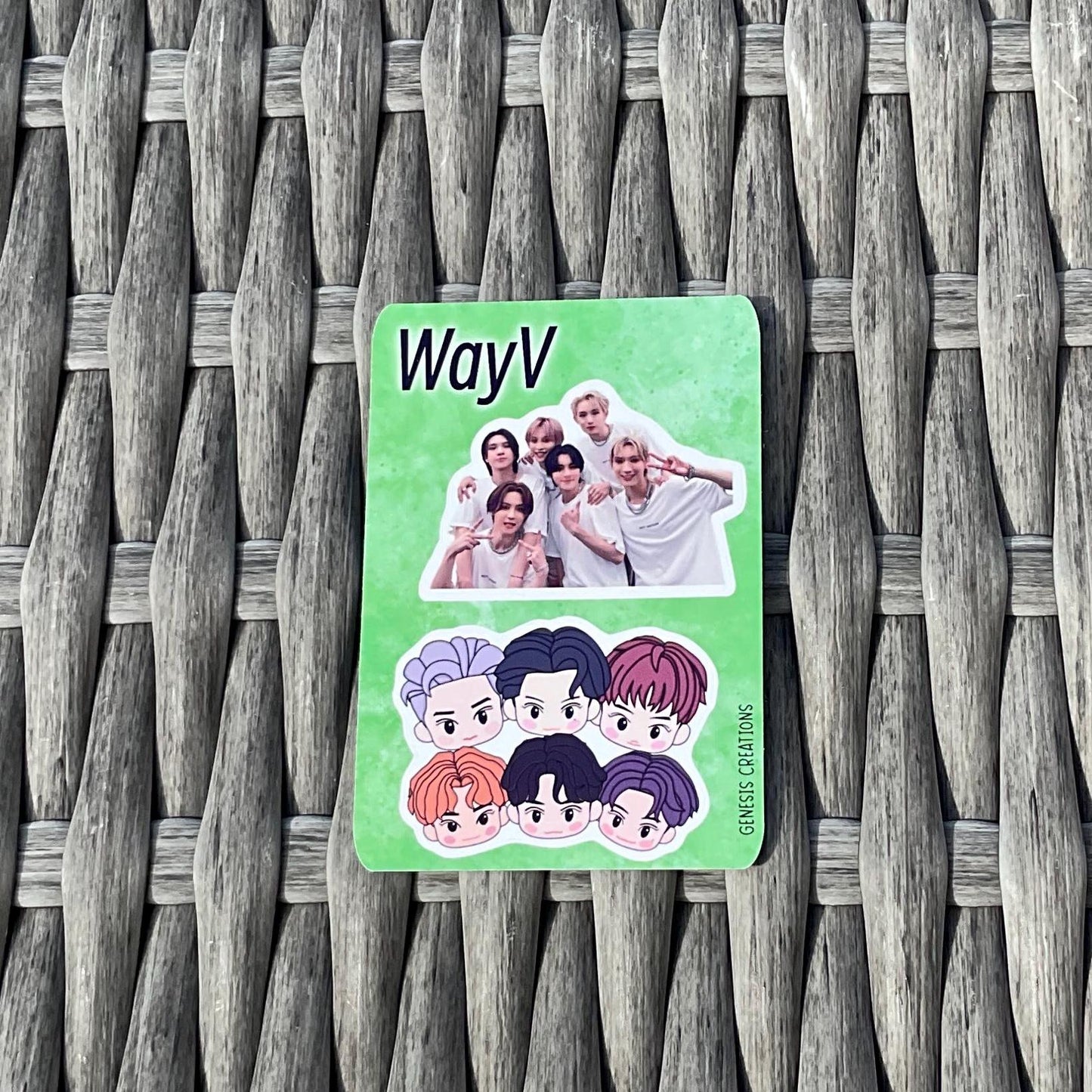 WayV x NCT Zone mini sticker sheets