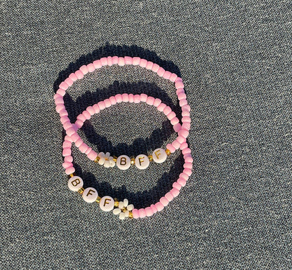 BFF Matching Beaded Bracelet Set
